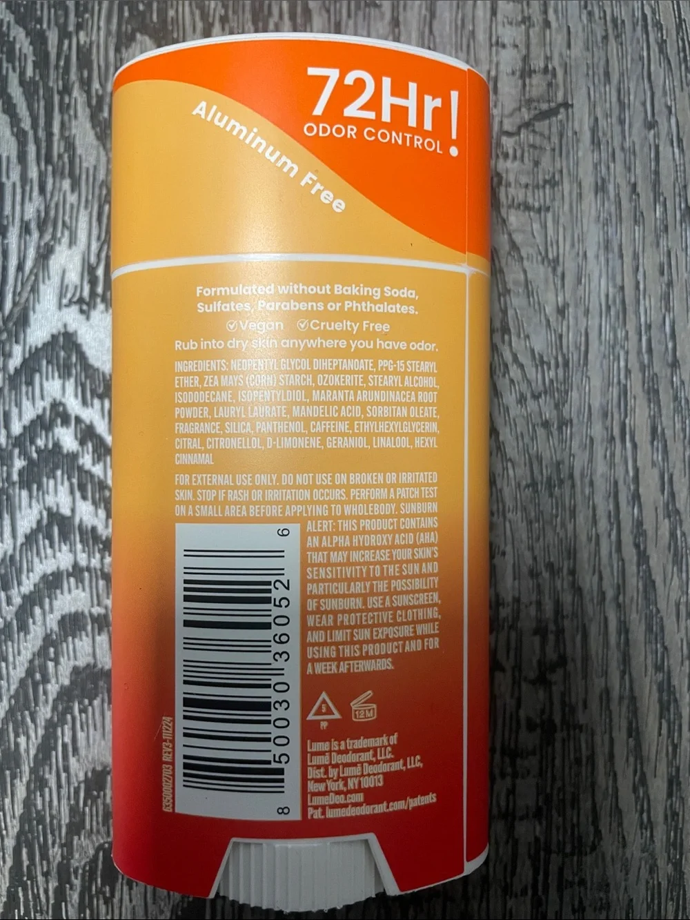 Lume Whole Body deodorant Clean Tangerine